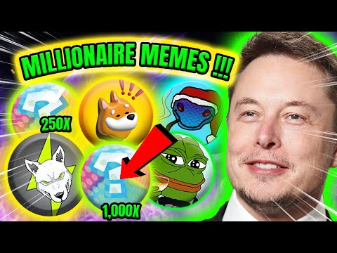 TOP MEME COINS FOR 2024!! (MILLIONAIRE Potential) 🤑💎 SUPER URGENT !!💎 🔥 BEST MEMECOINS TO BUY!