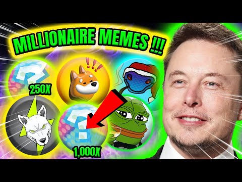 TOP MEME COINS FOR 2024!! 🔥THESE WILL MAKE MILLIONAIRES! 🤑💎 URGENT !!💎 🔥 BEST MEMECOINS TO BUY!