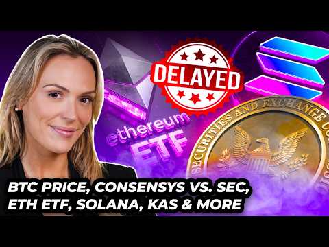 Crypto News: BTC Price, ETH ETFs, SEC Vs. Consensys, SOL, KAS & MORE!