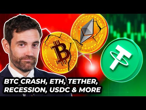 Crypto News: Crypto CRASH, BTC Price, Recession, ETH, Tether & MORE!