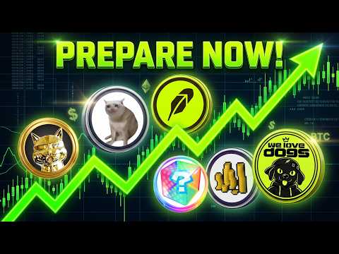ROBINHOOD MEME COINS Are LOOKING HOT!🤯 $PONS $AI $CASHCAT $WELOVEDOGS $GOLDEN $GP NEW LOW CAPS !