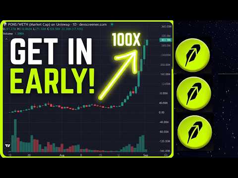 ROBINHOOD Memes Are RISING! … $PONS, $CASHCAT + New Low Caps
